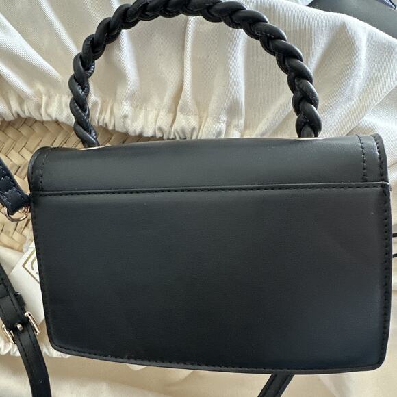 Urban Expressions Monique Braided Top Handle Crossbody - Black $70 NWT - Picture 8 of 8